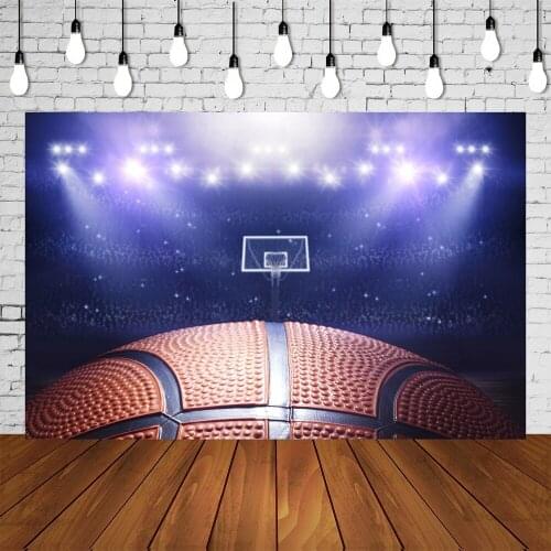 Basketball Court Backdrop Sports Theme Grad Birthday Party Banner Photography Background Baby Shower Studio Table Mural Poster
