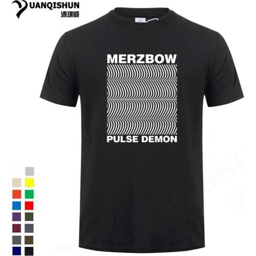 Merzbow Pulse Demon hallucination Visual Arts Tshirts Graphic Printed Adult Cotton Tee Shirt 16 Colors Cotton Custom Streetwear