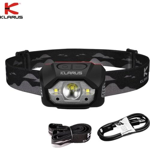 KLARUS HM1 Motion Sensing Headlight XPG3 LED max 440LM lightweight head light Rechargeable Headlamp 1800mAh li-ion battery