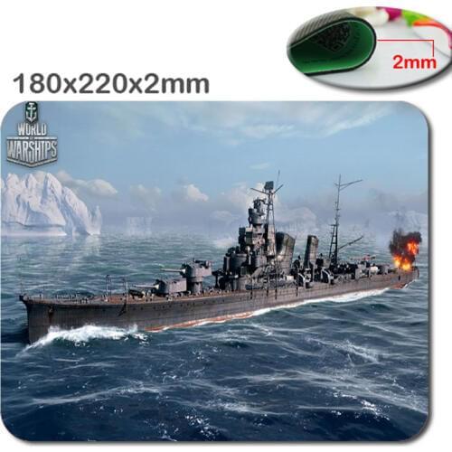 HD 3D fast Print 180mmx220mmx2mm Non-slip world of warship Choose custom gaming mouse The fashion design Mouse Pad Mousepad
