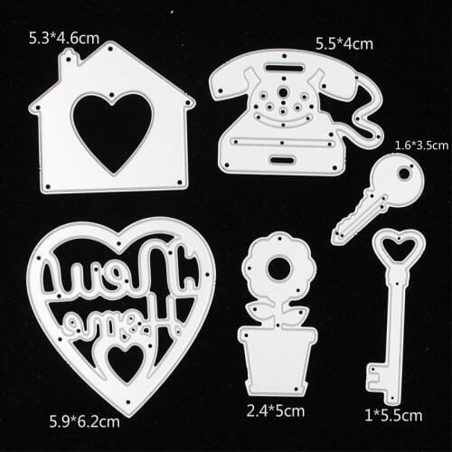YPP CRAFT New Home Metal Cutting Dies Stencils for DIY Scrapbooking/photo album Decorative Embossing DIY Paper Cards