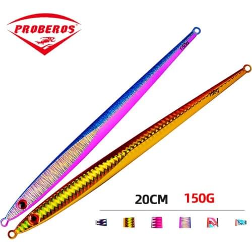 Metal Jig Fishing Lure Weights 150G 20cm Fishing Lure Deep Sea Jig Fishing Baits Saltwater Lures Jigs Ice Isca Artificial Tackle