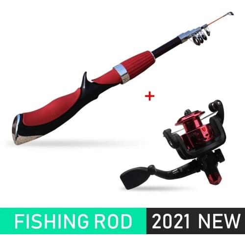 Hot Sale Fishing Rod and Reel Set Casting Fishing Rods Carbon Ultra Light Rod with Mini Spinning Reels Fishing Tackle Set