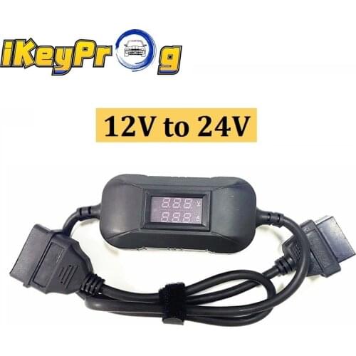 Newest Truck Converter Adapter 12V To 24V for Heavy Duty Truck Car OBD2 Scanner Tool for Launch X431 Easydiag 3.0