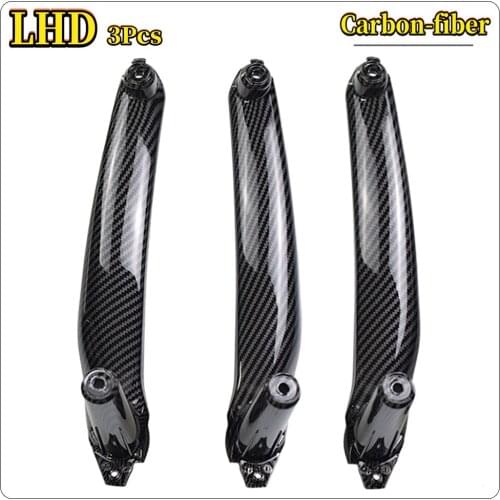 Armrest Carbon Fiber for BMW E70 E71 E72 X5 X6 2007-2014 Car Interior Door Handle Inner Panel Pull Trim Cover