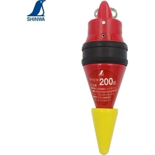 SHINWA Penguin Highly Visible Wire Hammer Plumb Bob Rubber Cover Anti-scratching Quick Stop Design with Damper