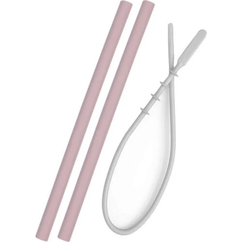 Silicone Pipette 2 and Cleaning Brush - Pink - Blue - Yellow