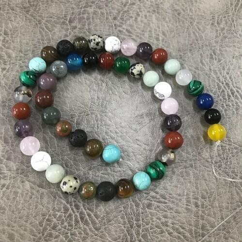 Mixture Stone Beads Drop shipping for Customer about 38cm length