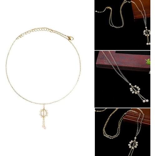 Fashion Freshwater Pearl Water Drop Pendant Zircon Long Necklace For Women Wedding Sweater Chain Crystal Jewelry Party Gifts New