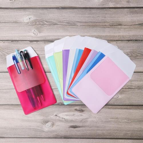 1Pcs Multi-Color Pocket Protector Leak-Proof PVC Pen Pouch Bag Doctors Nurses For Pen Leaks Office Hospital Supplies In Stock