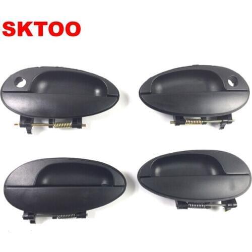 SKTOO 4pcs For Chery QQ QQ3 outside door handle handle QQ6 Cowin 1 A1 buckle handcart outside door handle