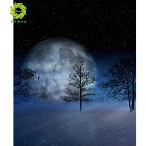 DIY diamond painting darkness landscape round diamond embroidery mosaic home decoration pattern handmade mosaic round rhinestone