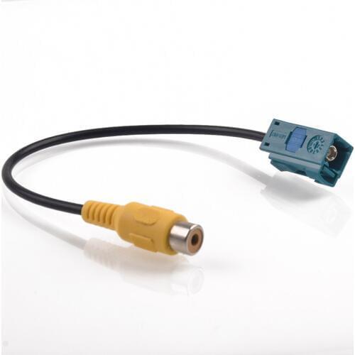 Car Navigation System Reversing Rear View Camera Adapter Cables Fakra RCA For Mercedes benz for VOLVO S40 S60 V40 V60