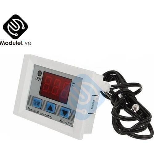 W1321 DC 12V Digital LED Temperature Thermostat Controller Regulator Temp 10A Thermostat Control Switch Probe Incubator