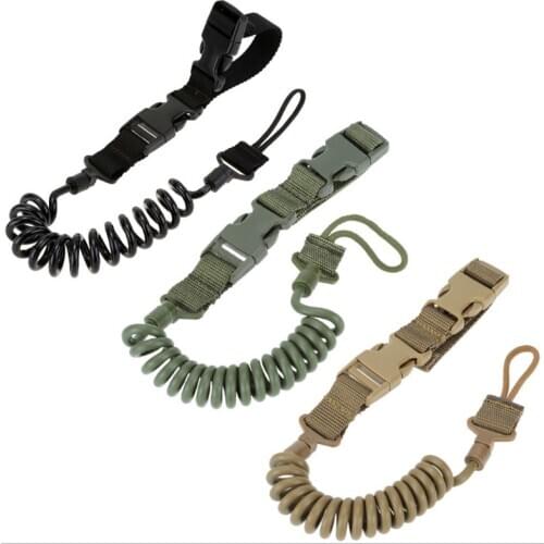 Tactical Two Point Rifle Sling Adjustable Bungee Tactical Airsoft Gun Strap System Paintball Gun Sling for Airsoft Hunting Belt