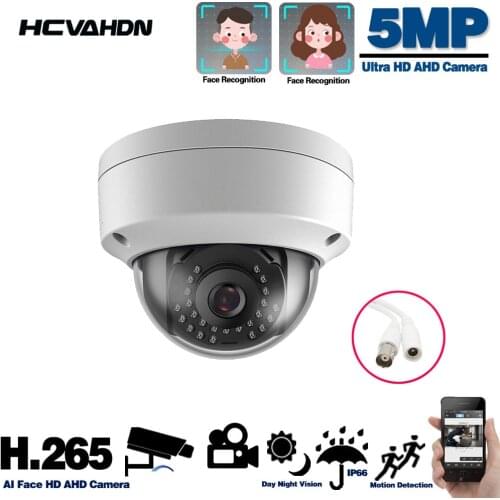 AHD CCTV Surveillance Camera Vandalproof Face Ultra HD Analog Camera Motion Detection Night Vision Small Dome Security Cameras