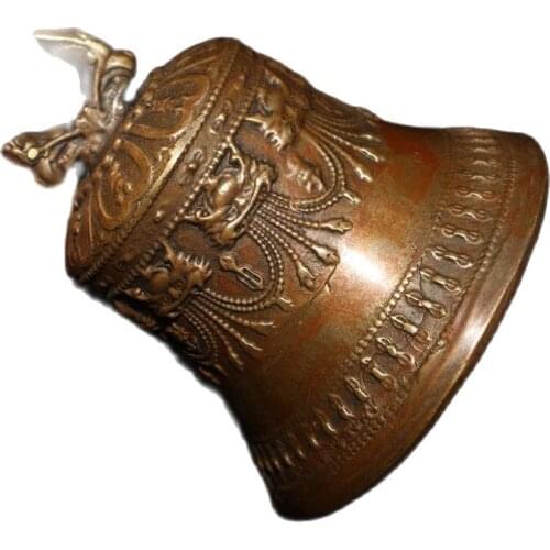 Chinese old craft Pure copper old shake bell