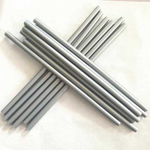25Pcs 11x200mm Silvery Hot Melt Adhesive Stick Metallic luster Sterling Silver Thick Glue Strip , For Electric Glue Gun