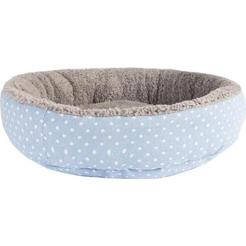Dog Bed For Large Round Pet Bed Cute Doghouse Dot Printed Pet Mat Cat Bed Pet Cathouse Dog Cozy Warm Soft Bed Pet