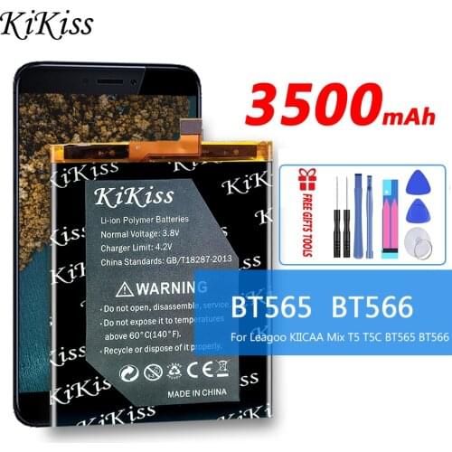 BT-565 BT-566 Lithium Polymer Mobile Battery For Leagoo KIICAA Mix T5 T5C BT565 BT566 Smart Cell Phone Bateria Batterie Baterij