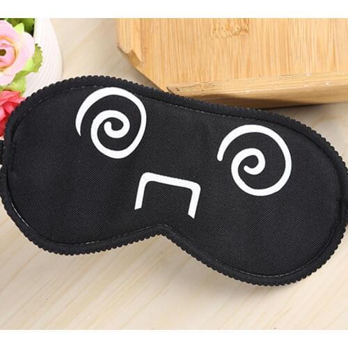 1pc Sleeping Mask black cartoon pattern Blinders Eyeshade Cover Shade Sleep Aids Lovely Soft Portable Blindfold Travel Cover