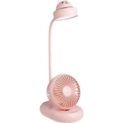 Multifunctional Table Lamp Fan Table Lamp Fan Two In One Adjustable Eye Protection LED Table Lamp 6500-7500k Three Modes 2000mAh