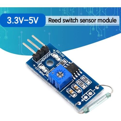 Dry reed pipe sensor module magnetron module dry reed switch magnetic control switch for Arduino