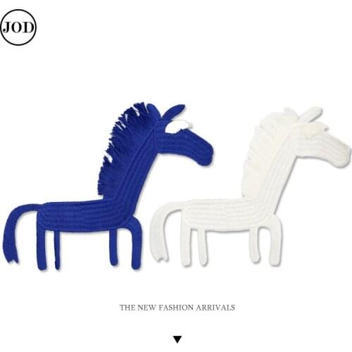 Horse Patch Embroidered Sew on Clothes Applique Sewing Badges Embroidered Patches for Clothing Stickers Jacket Bag applications