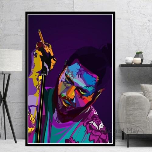 Post Malone Hip Hop Star Canvas Painting Posters And Prints Pictures On The Wall Vintage Decorative Home Decor Plakat