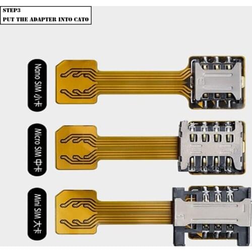 Practical Universal TF Hybrid Sim Slot Two-in-one Duouble SIM Extender Card Adapter Micro SD Extender Nano Cato Android Phone