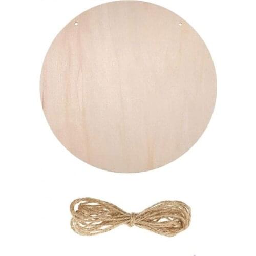 Blank Board Hanging Plaques Decorative Portable Multi-purpose Round Art Pendant Festival Decoration for Door