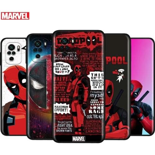 Marvel Deadpool For Xiaomi Redmi Note 10S 10 9 9S 9T 8T 8 7 6 5 Pro Max 5A 4X 4 5G Soft Silicone Phone Case