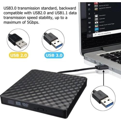 USB 3.0 External DVD Burner Writer Recorder RW Optical Drive CD/DVD ROM Player For Laptop PC Dvd Burner Reader Player Supplies