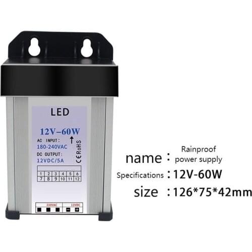 Rainproof high power 12v2v 500W 600W 720W 800W LED outdoor waterproof switching power supply SUSWE