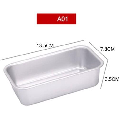 Bakeware Bread Toast Baking Pan Aluminum Alloy Rectangle Cake Mold Non-stick For Brownie Cakes Cheese Cakes Toasts