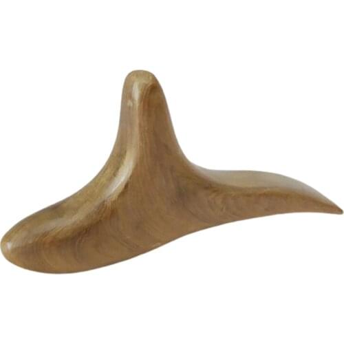 1pcs Body Neck Relax Blood Circulation Wooden Massager Triangle Fragrant Wood Reflexology GuaSha Tool SPA Therapy