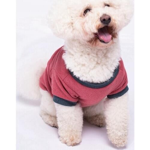 1PC Pet Dog Cat Vest Clothes Printed Pets Dog Supplies Pet Plush Pullover Soft Sweatshir Pets Dogs Warm Dogs Clothing Cotton