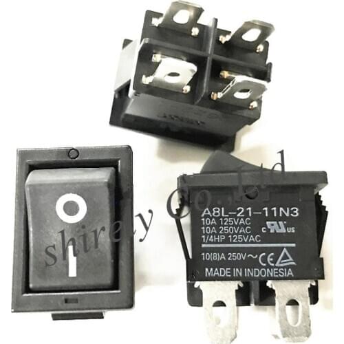 100% new Original A8L-21-11N3 Rocker switch rocker 4 pin power switch 10A250V