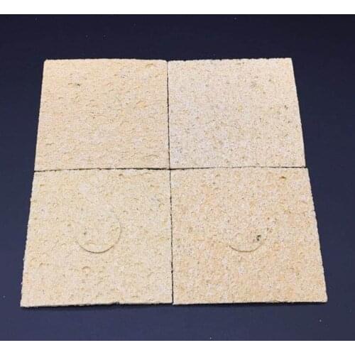 2pcs High Temperature Resistant Cleaning Sponge With Round Holes For Soldering And Removing Tin On The Soldering Iron Holder