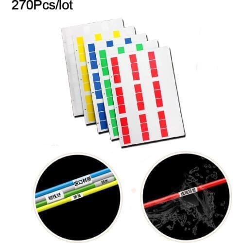 270Pcs Cable label Sticker A4 Paper Wire Ethernet Network Electrical Cable Labels Cord Tag Marker Print Stickers Organizer