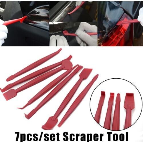 7Pcs Car Sticker Vinyl Wrap Film Squeegee Scraper Tools Car Stickers Installation Kit Cutter Knife