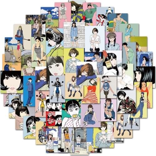 ABC50PCS Sweetheart Beauty Stickers Anime Girls Otaku Illustration for Phone Laptop Luggage Graffiti Sticker