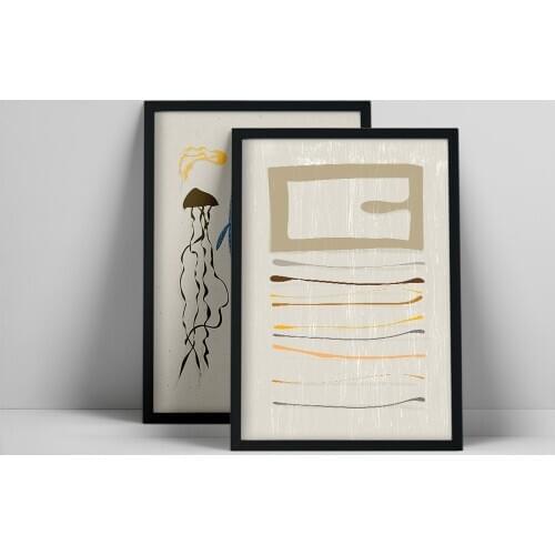 Abstract Fish Print, Mid Century Modern Wall Art, Fish Wall Art, Nordic Sea Design, Fish Wall Art, Minimalism Scandi Printt, Se