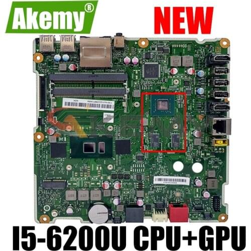 Akemy For Lenovo AIO 300-22ISU 300-23ISU Motherboard S4130 S5130 S400Z S500Z mainboard W/ I5-6200U CPU + GPU Graphics chip
