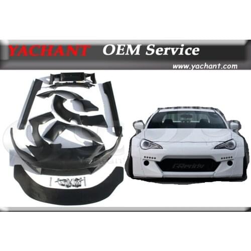 Car-Styling Fiber Glass FRP Car Bodykits Fit For GT86 FT86 ZN6 FRS BRZ ZC6 GRD X RB Ver.2 Style Body Kit Bumper Fender