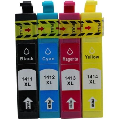 Printer Ink T1411 T1412 T1413 T1414 Minifit Cartridge Compatible For Epson ME 32 33 35 320 330 340 350 Inkjet 16ml Capacity