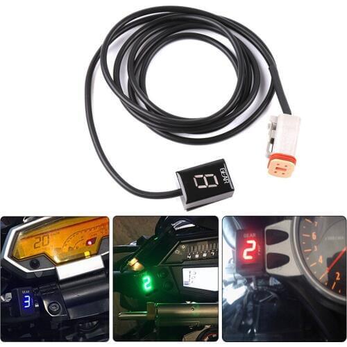 Motorcycle 1-6 Level Gear Indicator Digital Gear Meter For HARLEY DAVIDSON 883 Iron XR 1200 XL 1200T 1200 48