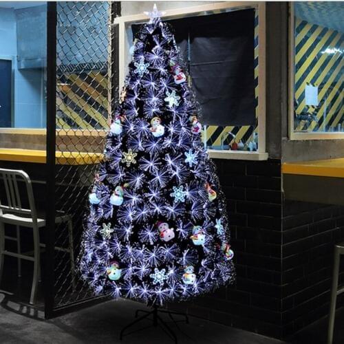 1.8 m / 180cm Colorful Plum snowman fiber decorative Christmas tree with lights encryption Christmas Fiber Tree Garden Hotel