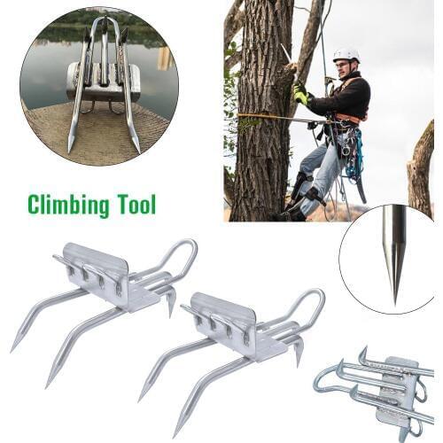 Tree Climbing Tool Pole Climbing Spikes for Hunting Observation Picking Fruit 304 Stainless Steel Climbing Tree Shoes Simple