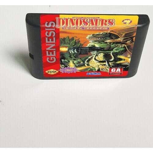 Dinosaurs for Hire - 16 Bit MD Game Card for Sega Megadrive Genesis Video Game Console Cartridge